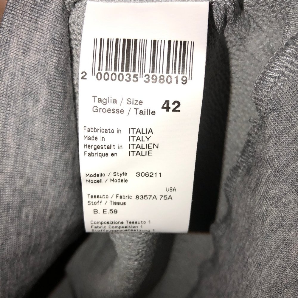 Light Gray Women's Long Sleeve Pullover Top - Picture 3 of 5